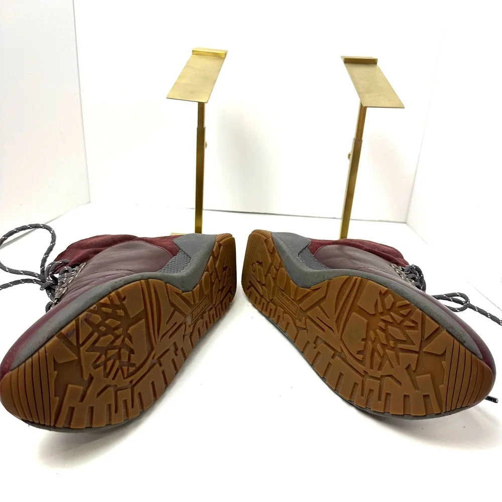 Timberland Kiri Up Waterproof Hiker Boots Burgundy Leather Suede Womens 8.5‎